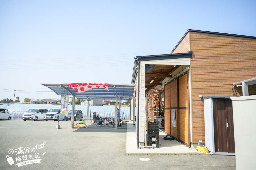 福岡草莓園【Fruitelier中村果樹園】久留米親子草莓園,50分鐘草莓吃到飽.能邊採邊吃,還有兒童遊戲區好溫馨!