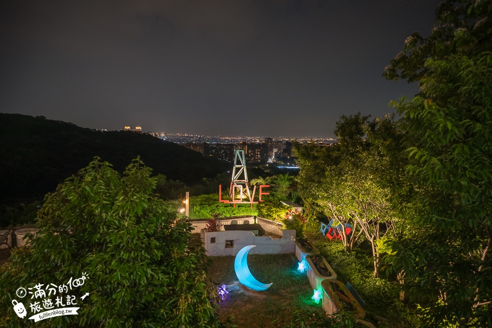 桃園夜景推薦【Mountains & night sea 山川夜海咖啡】望星空.賞桐花.看高鐵,還能感受百萬夜景的夢幻!