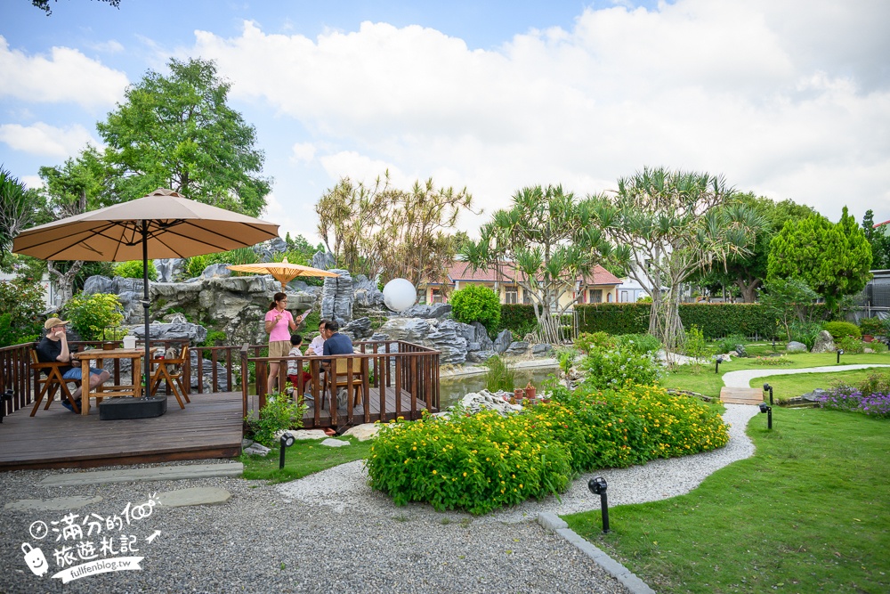 彰化【花佈院】田尾景觀餐廳推薦.彰化最新屋瓦花園中國風餐廳.吃四川烤魚料理喝下午茶!