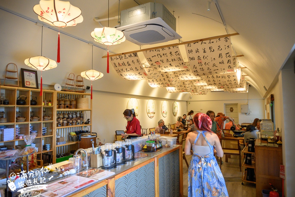 彰化【花佈院】田尾景觀餐廳推薦.彰化最新屋瓦花園中國風餐廳.吃四川烤魚料理喝下午茶!