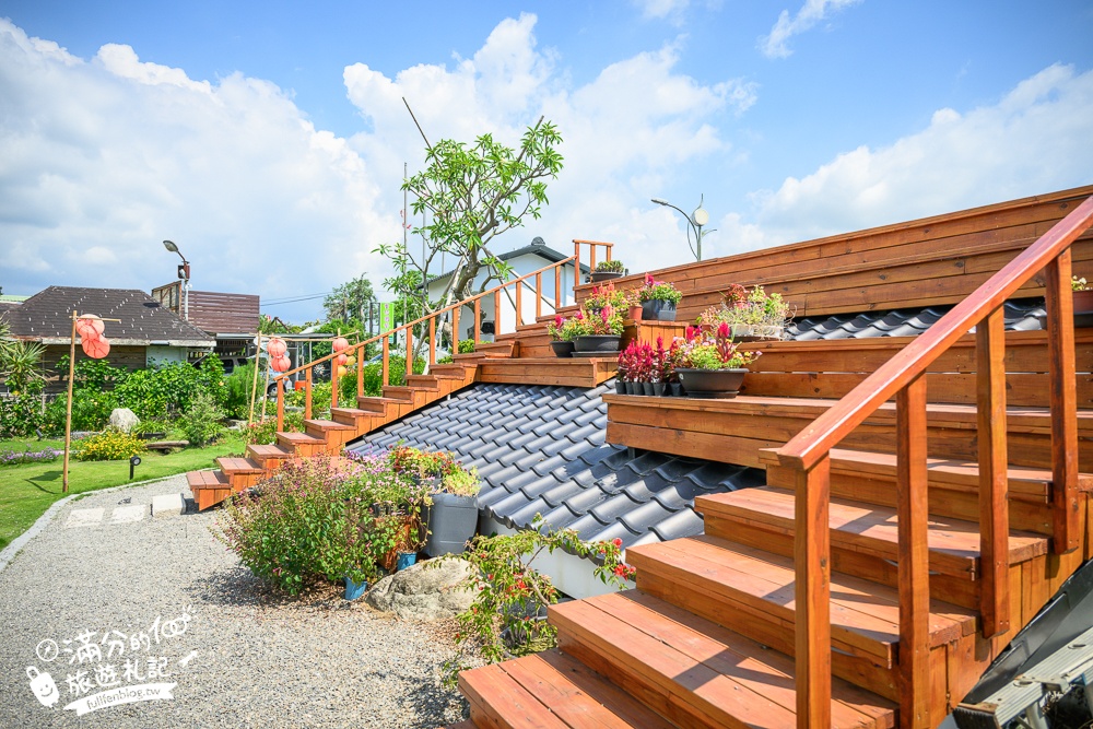 彰化【花佈院】田尾景觀餐廳推薦.彰化最新屋瓦花園中國風餐廳.吃四川烤魚料理喝下午茶!