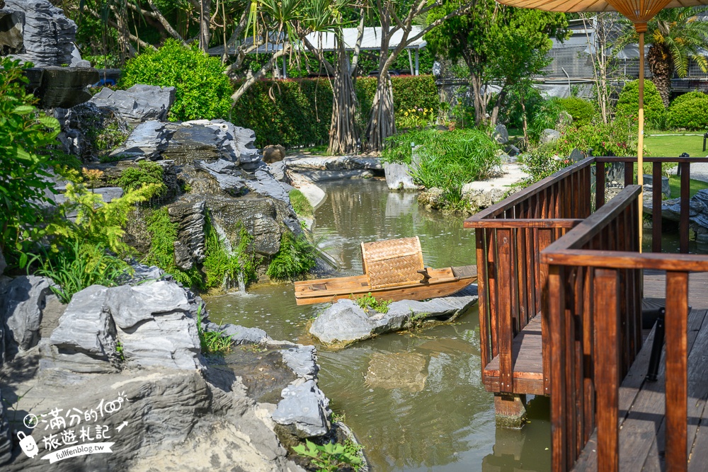 彰化【花佈院】田尾景觀餐廳推薦.彰化最新屋瓦花園中國風餐廳.吃四川烤魚料理喝下午茶!
