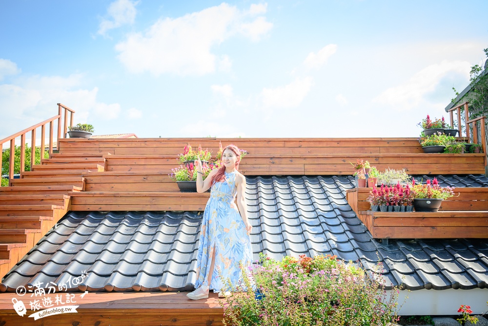 彰化【花佈院】田尾景觀餐廳推薦.彰化最新屋瓦花園中國風餐廳.吃四川烤魚料理喝下午茶!