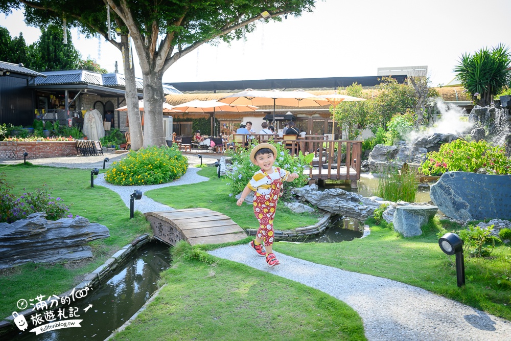 彰化【花佈院】田尾景觀餐廳推薦.彰化最新屋瓦花園中國風餐廳.吃四川烤魚料理喝下午茶!
