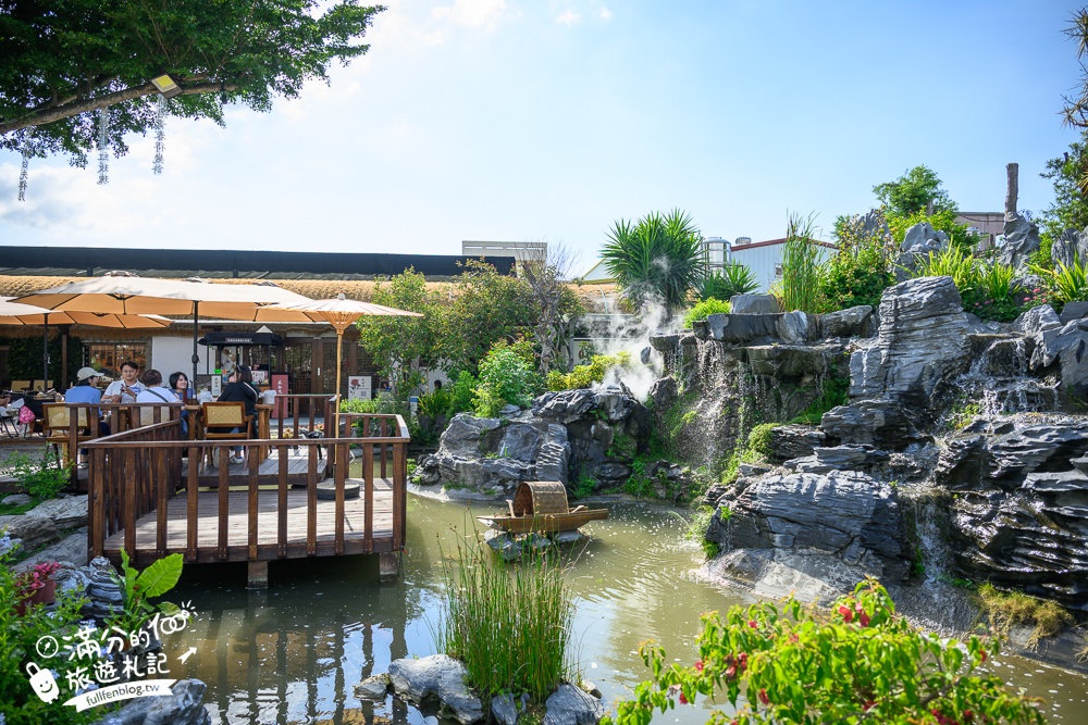 彰化【花佈院】田尾景觀餐廳推薦.彰化最新屋瓦花園中國風餐廳.吃四川烤魚料理喝下午茶!