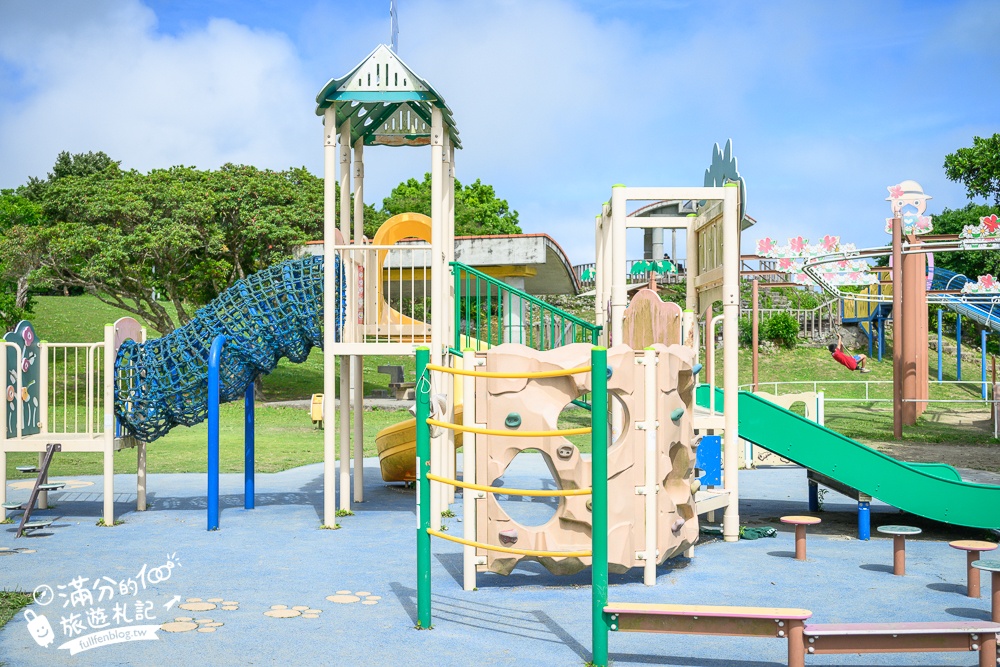 【城路公園】沖繩親子公園推薦.南城市海景公園.挑戰超長溜滑梯還能看無敵海景!