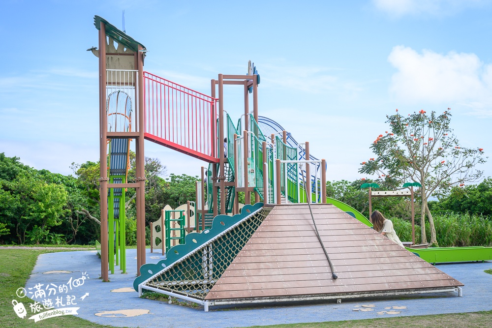 【城路公園】沖繩親子公園推薦.南城市海景公園.挑戰超長溜滑梯還能看無敵海景!