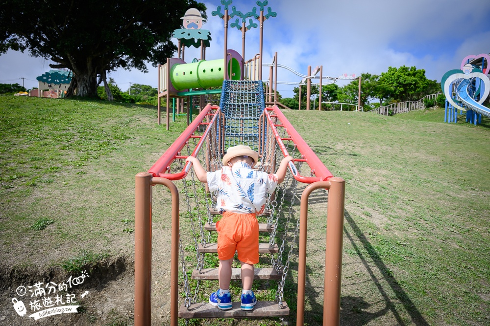 【城路公園】沖繩親子公園推薦.南城市海景公園.挑戰超長溜滑梯還能看無敵海景!