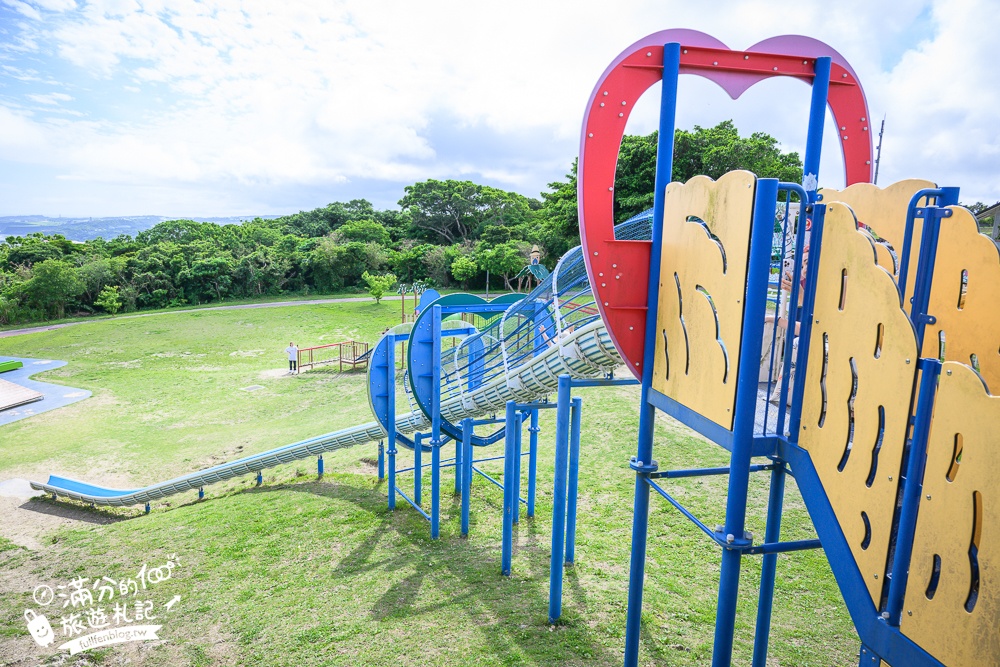 【城路公園】沖繩親子公園推薦.南城市海景公園.挑戰超長溜滑梯還能看無敵海景!