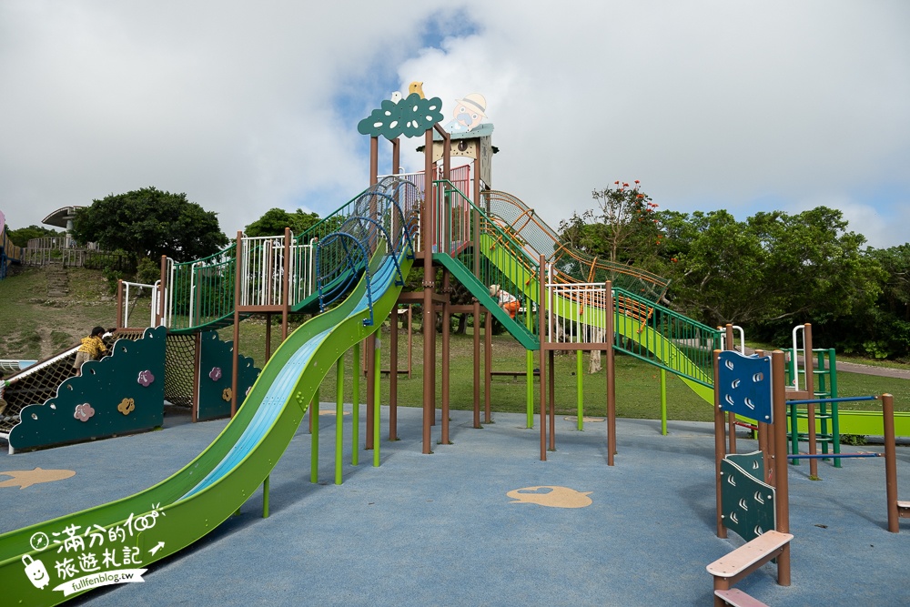 【城路公園】沖繩親子公園推薦.南城市海景公園.挑戰超長溜滑梯還能看無敵海景!