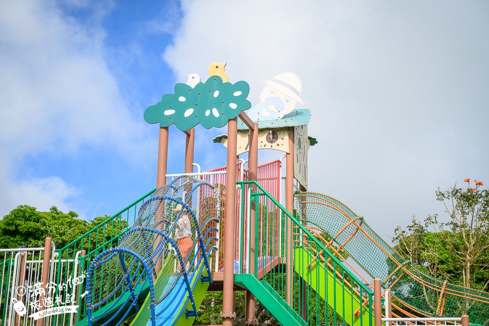 【城路公園】沖繩親子公園推薦.南城市海景公園.挑戰超長溜滑梯還能看無敵海景!