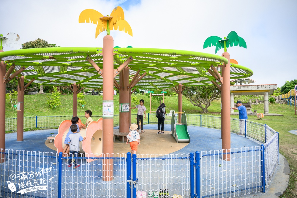 【城路公園】沖繩親子公園推薦.南城市海景公園.挑戰超長溜滑梯還能看無敵海景!