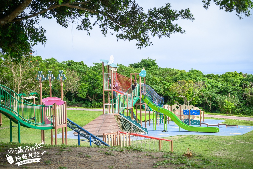 【城路公園】沖繩親子公園推薦.南城市海景公園.挑戰超長溜滑梯還能看無敵海景!