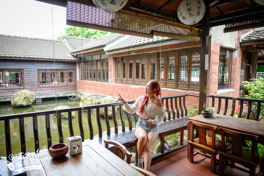 台中【耕讀園市政店】座落城市裡的江南風古都.台中懷舊茶樓.復古茶館裡觀景喫茶超愜意!