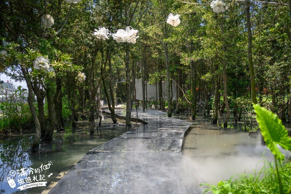 台中【喜鵲方舟FairyLand】后里一處優靜美地,必體驗朗月湖划透明獨木舟,與萌寵互動.看火炎山,還能吃輕食喝烤茶!