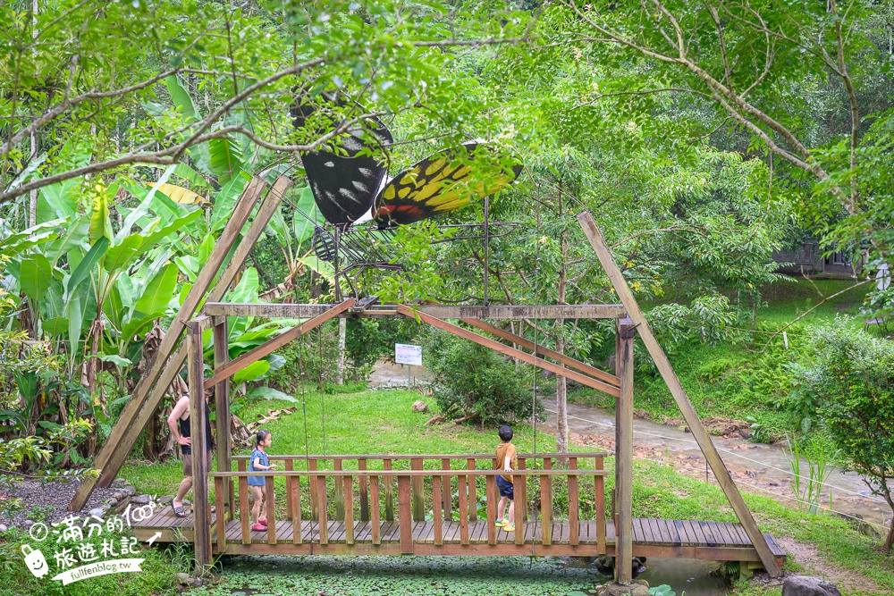 南投玩水秘境【岸境濕地莊園】天然山泉水戲水池.埔里玩水.探索野溪生態,還能用餐喝下午茶!