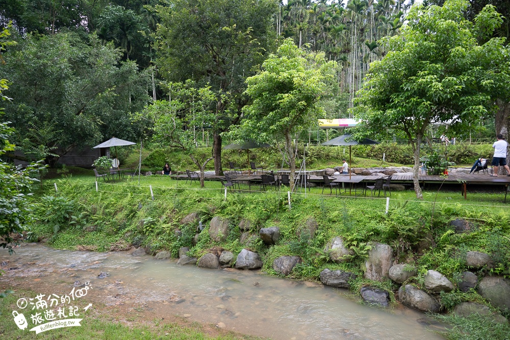南投玩水秘境【岸境濕地莊園】天然山泉水戲水池.埔里玩水.探索野溪生態,還能用餐喝下午茶!