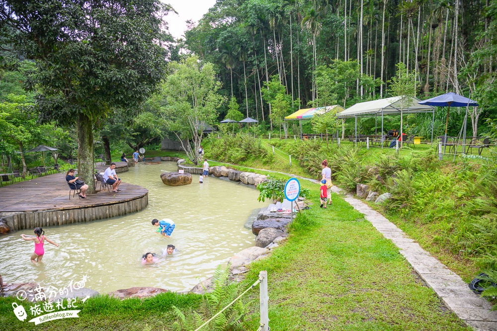 南投玩水秘境【岸境濕地莊園】天然山泉水戲水池.埔里玩水.探索野溪生態,還能用餐喝下午茶!