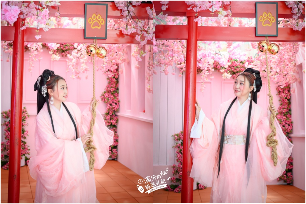台中【RJ55攝影片場】2025全新全室內古風場景!最新漢服.戰國袍體驗含精緻髮妝,讓你秒變身古偶大女主!