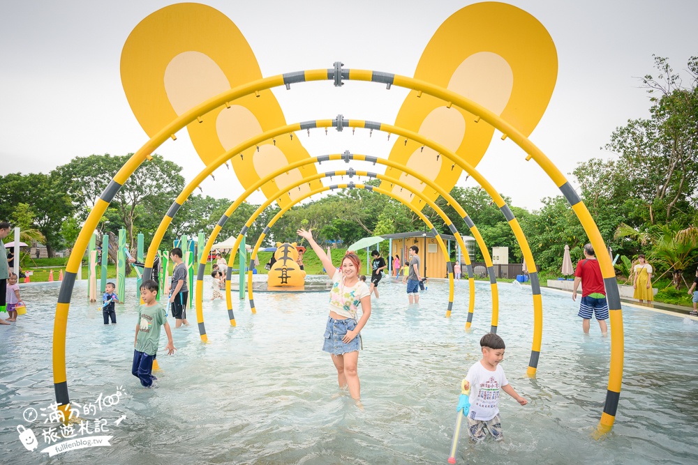 雲林【虎尾叢林水樂園】開放時間.虎尾632高地公園最新親子水樂園.免門票水陸樂園一次滿足,可愛虎爺陪你戲水放電!