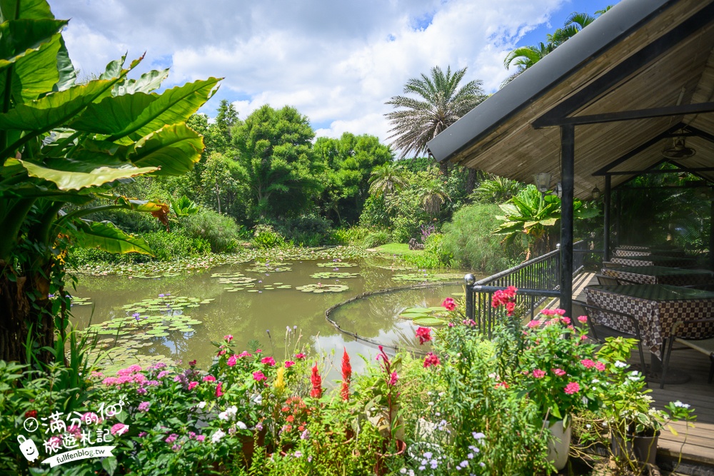桃園【莫內的花園】觀音鄉蔬食料理庭院餐廳,蓮花田旁隱身名畫的世界,來賞蓮吃蓮逛花園!