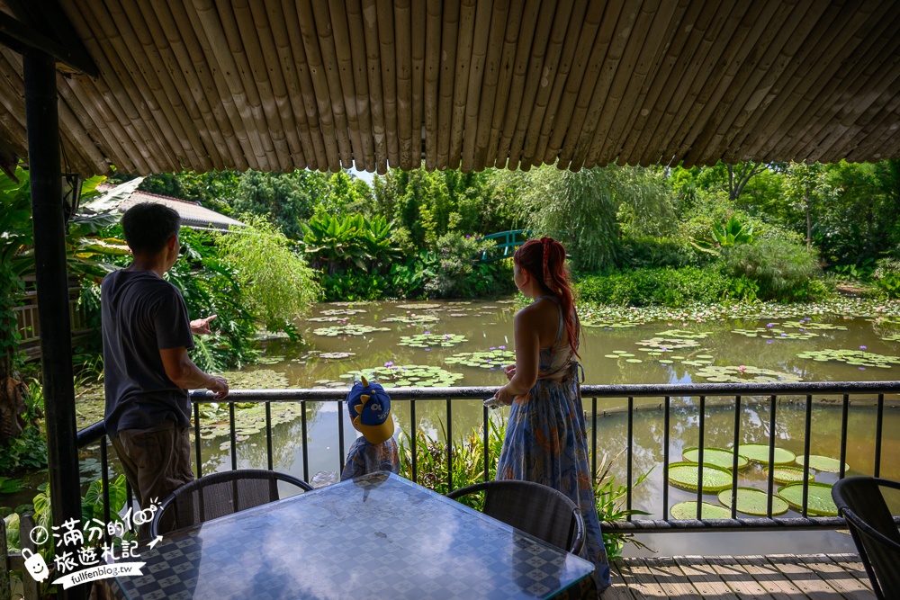 桃園【莫內的花園】觀音鄉蔬食料理庭院餐廳,蓮花田旁隱身名畫的世界,來賞蓮吃蓮逛花園!