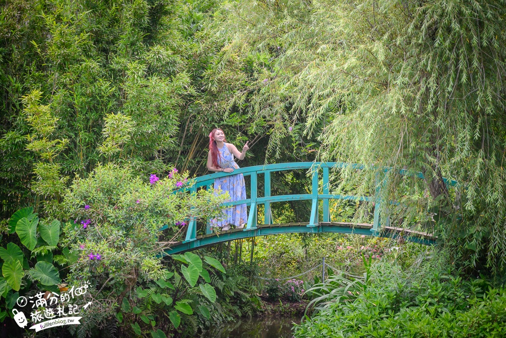 桃園【莫內的花園】觀音鄉蔬食料理庭院餐廳,蓮花田旁隱身名畫的世界,來賞蓮吃蓮逛花園!
