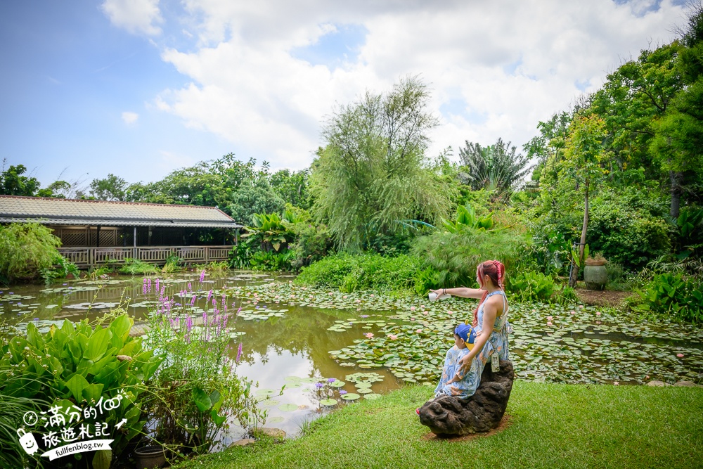 桃園【莫內的花園】觀音鄉蔬食料理庭院餐廳,蓮花田旁隱身名畫的世界,來賞蓮吃蓮逛花園!