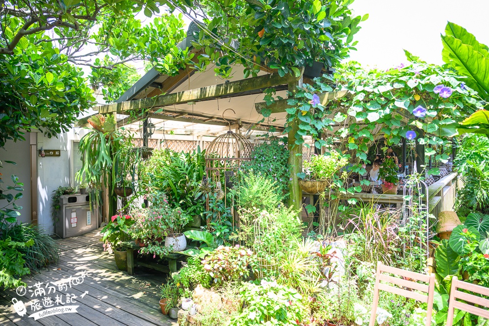 桃園【莫內的花園】觀音鄉蔬食料理庭院餐廳,蓮花田旁隱身名畫的世界,來賞蓮吃蓮逛花園!