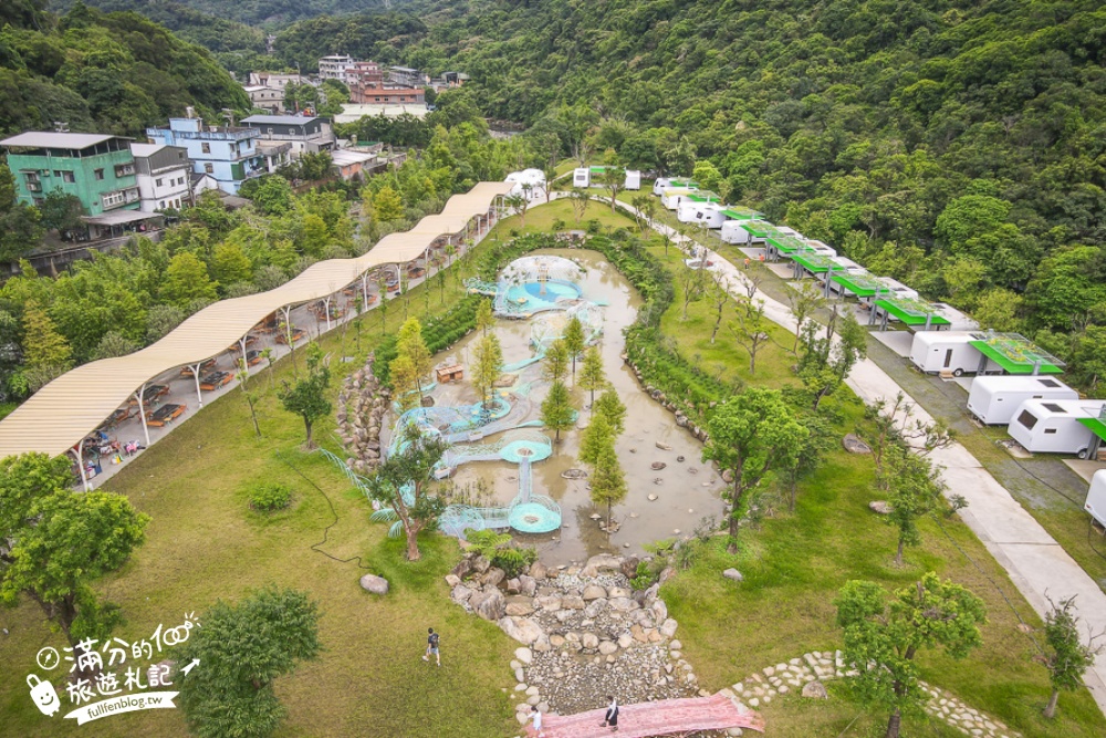 萬里【亮山川Lands & Stream Resort Park】野柳最新隱藏版玩水景點.全台唯一鋼筋彩虹水上步道超吸睛!