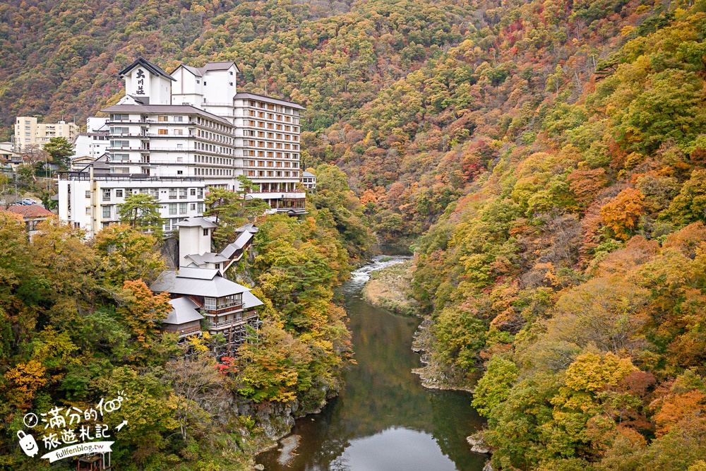 【會津蘆之牧溫泉大川莊】超還原鬼滅之刃無限城場景!泡天然溫泉.吃福島牛.聽三線琴一泊二食體驗!