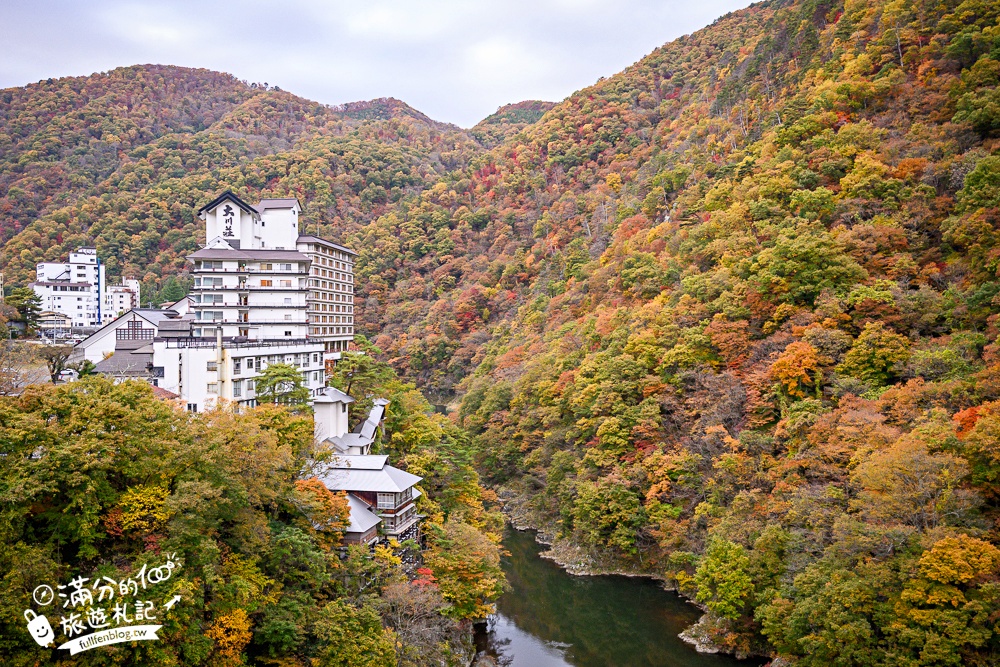 【會津蘆之牧溫泉大川莊】超還原鬼滅之刃無限城場景!泡天然溫泉.吃福島牛.聽三線琴一泊二食體驗!