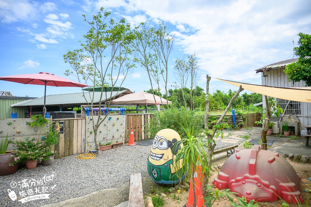 萬里【Time奶奶·樹屋咖啡樂園】低消只要100元,在精靈樹屋裡下午茶.還能和水豚.侏儒山羊.陸龜一起玩!