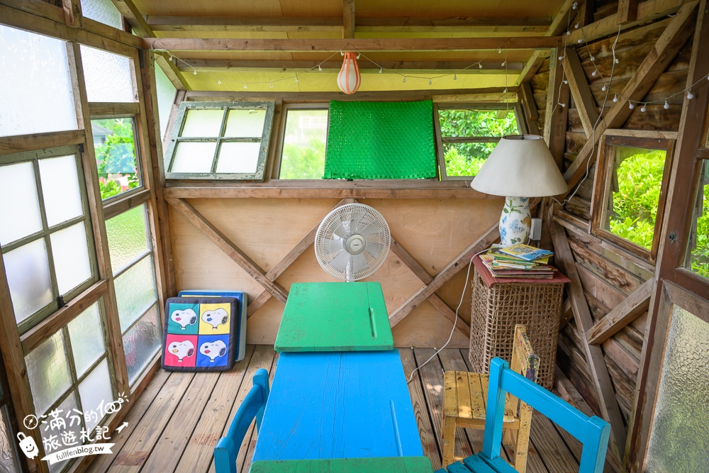 萬里【Time奶奶·樹屋咖啡樂園】低消只要100元,在精靈樹屋裡下午茶.還能和水豚.侏儒山羊.陸龜一起玩!