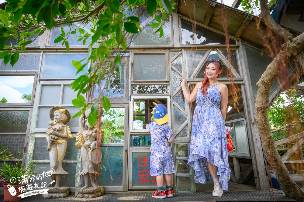 萬里【Time奶奶·樹屋咖啡樂園】低消只要100元,在精靈樹屋裡下午茶.還能和水豚.侏儒山羊.陸龜一起玩!