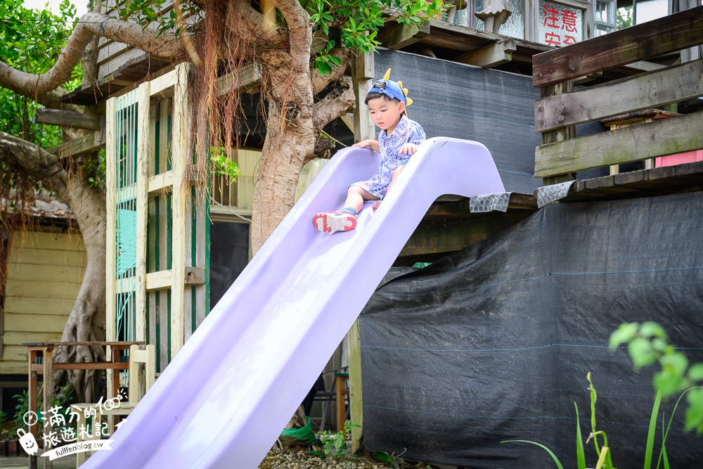 萬里【Time奶奶·樹屋咖啡樂園】低消只要100元,在精靈樹屋裡下午茶.還能和水豚.侏儒山羊.陸龜一起玩!