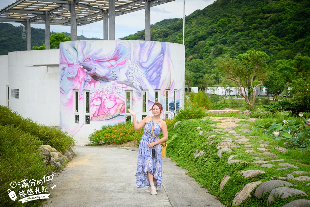 萬里【亮山川Lands & Stream Resort Park】野柳最新隱藏版玩水景點.全台唯一鋼筋彩虹水上步道超吸睛!