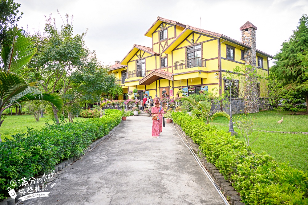 大溪景點【黃色小屋咖啡莊園】大溪隱藏版南法城堡,在童話莊園裡喝咖啡下午茶逛花園!