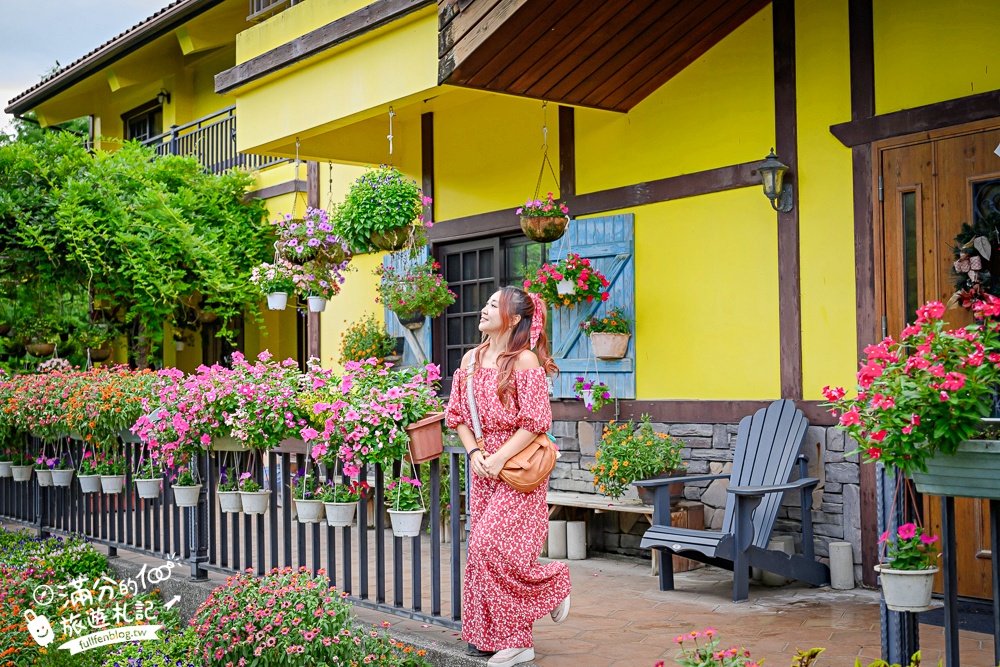 大溪景點【黃色小屋咖啡莊園】大溪隱藏版南法城堡,在童話莊園裡喝咖啡下午茶逛花園!