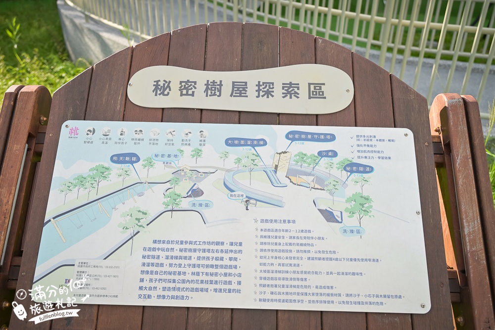 桃園【中壢光明公園】光明公園最新四大區年齡分層遊具,樹屋主題遊戲場好好玩,全年有水可以玩,旁邊就是中壢夜市!