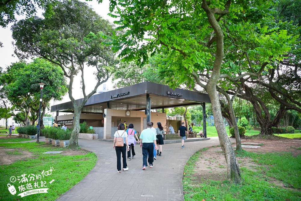 桃園【中壢光明公園】光明公園最新四大區年齡分層遊具,樹屋主題遊戲場好好玩,全年有水可以玩,旁邊就是中壢夜市!