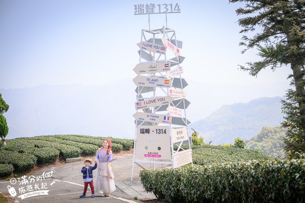 嘉義景點【海鼠山1314觀景台】免門票全台最美抹茶田.必拍愛情塔,免步行~360度茶田風光盡收眼底!