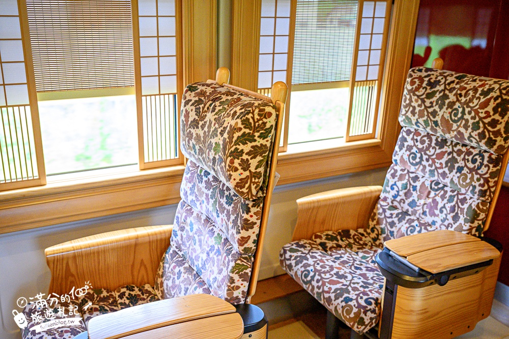 九州特色列車【JR九州36+3豪華觀光列車購票＆開箱搭乘攻略】燙金黑色車廂超帥氣,可以用餐飲酒.玩手作和復古村落觀光散策!