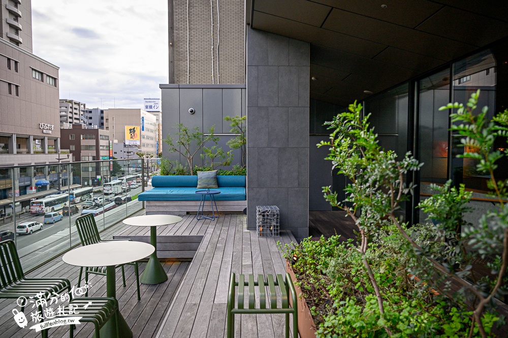 熊本飯店推薦【OMO5熊本by星野集團一泊一食開箱】能遇見熊本熊的飯店.獨特凹凸露台可以看到熊本城唷