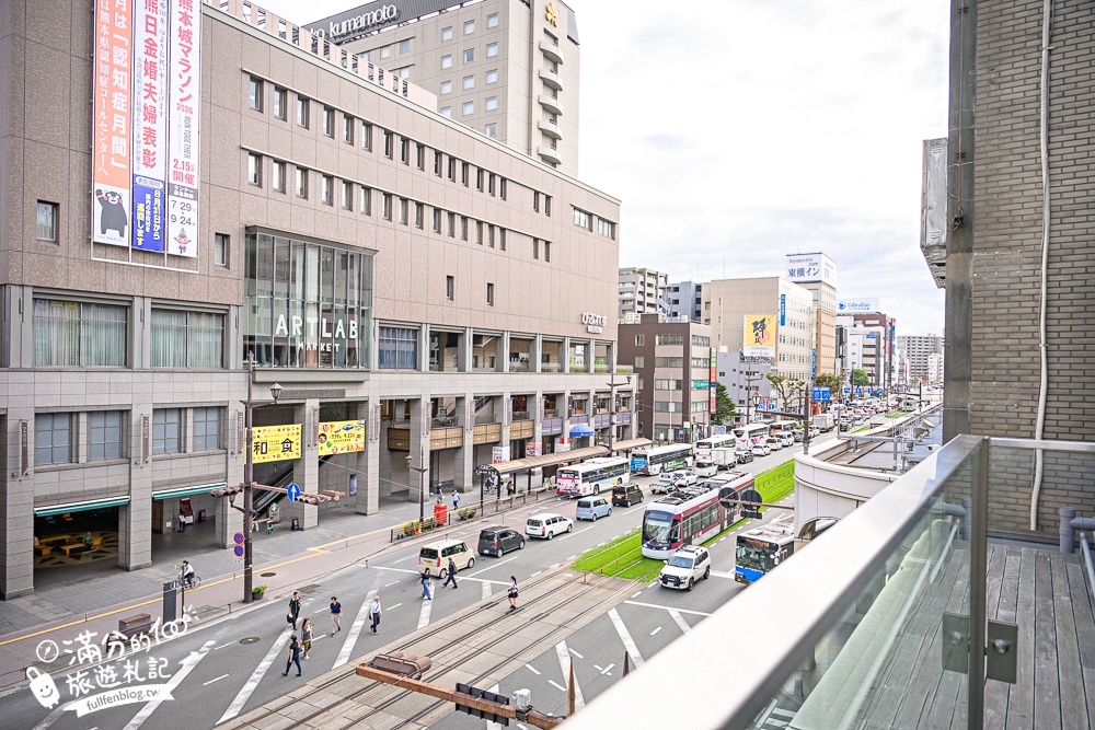 熊本飯店推薦【OMO5熊本by星野集團一泊一食開箱】能遇見熊本熊的飯店.獨特凹凸露台可以看到熊本城唷