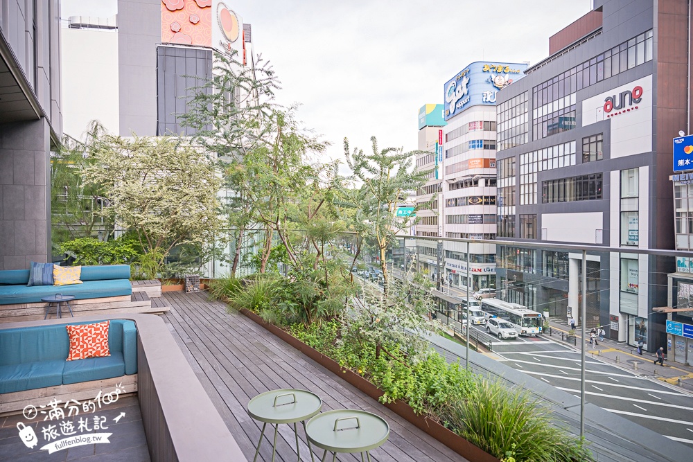 熊本飯店推薦【OMO5熊本by星野集團一泊一食開箱】能遇見熊本熊的飯店.獨特凹凸露台可以看到熊本城唷