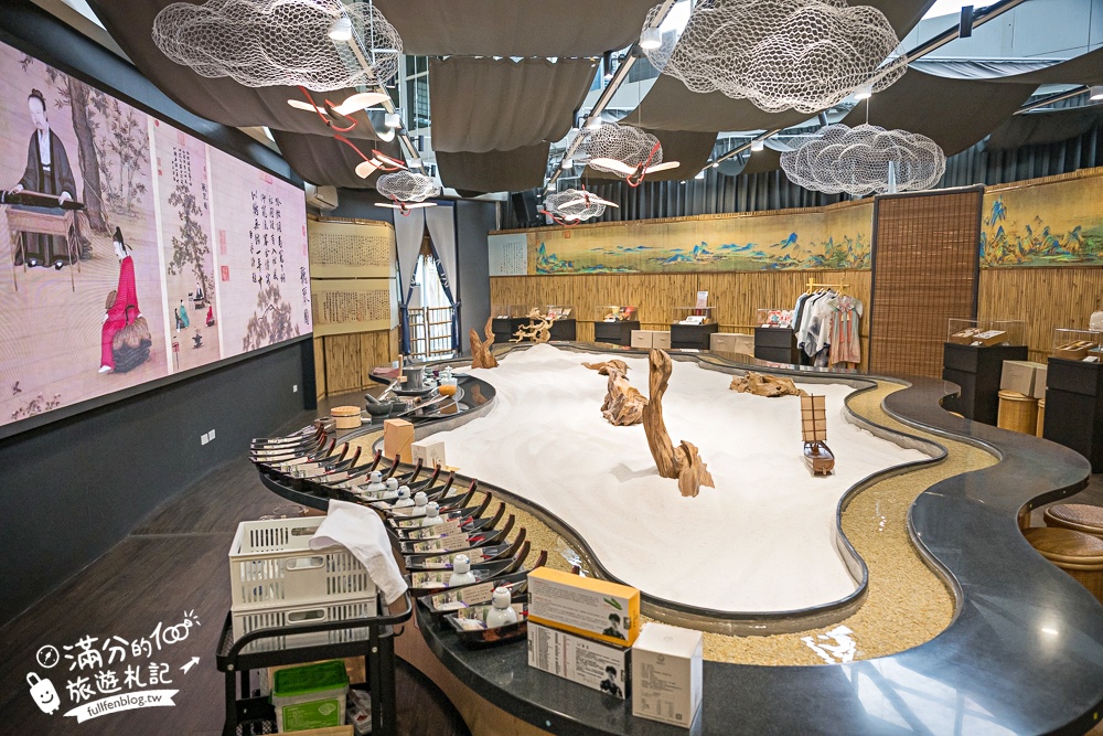 【關廟服務區】免費體驗赤壁茶寮流水茶席.小船送茶飲糕點好特別.還能體驗漢服認識北宋茶文化!