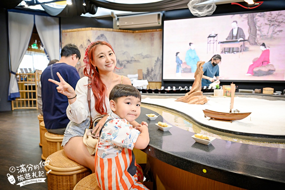 【關廟服務區】免費體驗赤壁茶寮流水茶席.小船送茶飲糕點好特別.還能體驗漢服認識北宋茶文化!