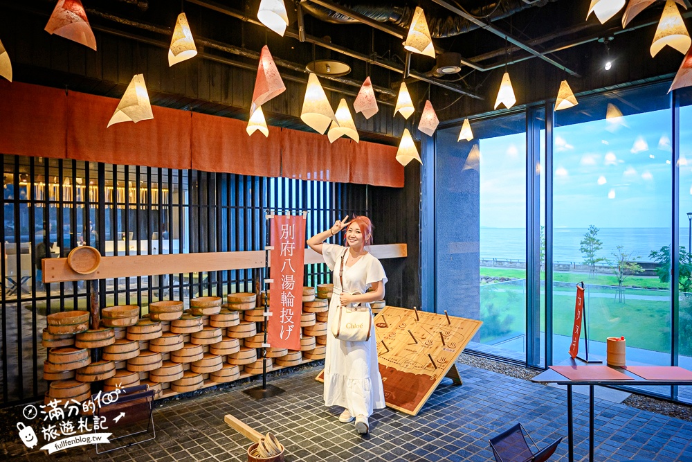 【星野集團界別府】九州大分溫泉飯店推薦,房間就能泡溫泉看海景.還能逛溫泉街.欣賞溫泉木桶秀!