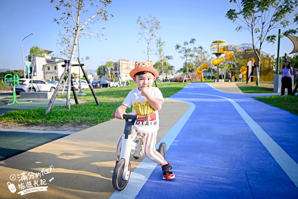 彰化【田中熊趣米公園】最新熊主題親子遊戲場.滑梯.沙坑.滑索一次滿足.還能近距離看高鐵奔馳!